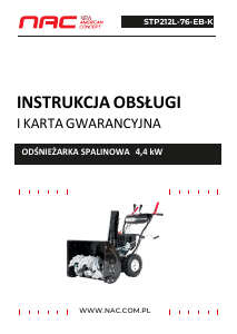 Instrukcja NAC STP212L-76-EB-K Odśnieżarka