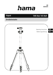 Bedienungsanleitung Hama 00004475 TAR Duo 165 Ball Stativ