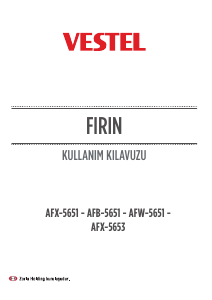 Kullanım kılavuzu Vestel AFB 5651 Fırın