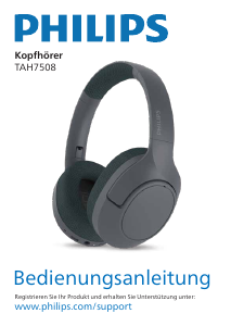 Bedienungsanleitung Philips TAH7508BK Kopfhörer