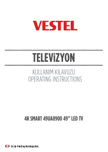 Kullanım kılavuzu Vestel 49UA8900 LED televizyon