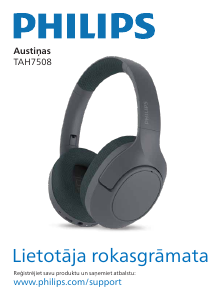 Rokasgrāmata Philips TAH7508WT Galvas tālrunis