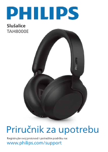 Priručnik Philips TAH8000EBK Slušalica