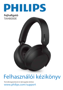 Használati útmutató Philips TAH8000EBK Fejhallgató