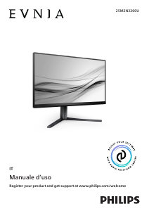 Manuale Philips 25M2N3200U Evnia Monitor LED