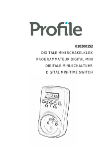 Mode d’emploi Profile 010200152 Digital Interrupteur minuteur