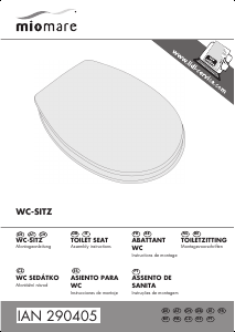 Manual Miomare IAN 290405 Toilet Seat