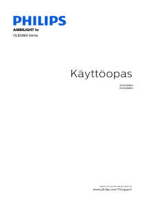Käyttöohje Philips 55OLED860 Ambilight OLED-televisio