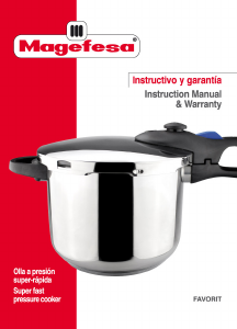 Manual de uso Magefesa Favorit Olla a presión