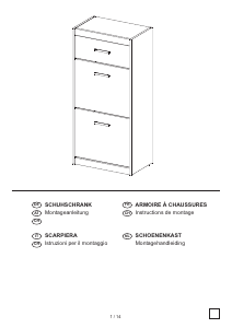 Посібник Livarno IAN 57152 Шафа для взуття