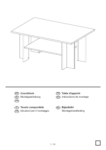 मैनुअल Livarno IAN 57016 कॉफी टेबल