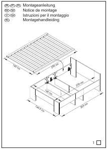 Manual de uso Livarno IAN 61407 Estructura de cama