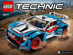 Manual Lego set 42077 Technic Masina de raliuri