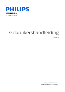 Handleiding Philips 77OLED810 Ambilight OLED televisie