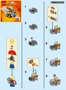 Handleiding Lego set 76091 Super Heroes Mighty Micros - Thor vs. Loki