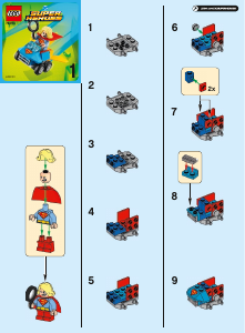 Bruksanvisning Lego set 76094 Super Heroes Mäktiga mikromodeller - Supergirl vs. Brainiac