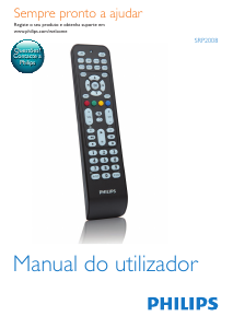 Manual Philips SRP2008B Comando remoto