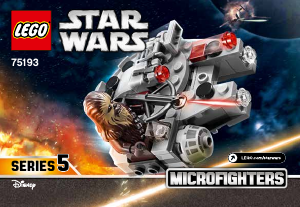 Manuál Lego set 75193 Star Wars Mikrostíhačka Millennium Falcon