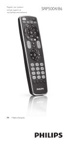 Mode d’emploi Philips SRP5004 Télécommande