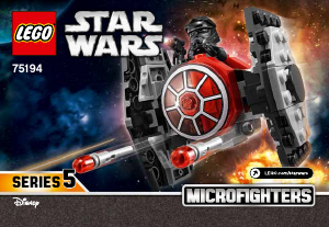Manual Lego set 75194 Star Wars Microfighter TIE Fighter da Primeira Ordem
