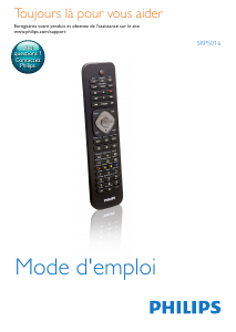 Mode d’emploi Philips SRP5016 Télécommande