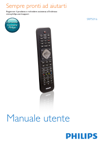 Manuale Philips SRP5016 Telecomando