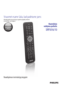 Vadovas Philips SRP5016 Nuotolinio valdymo pultas