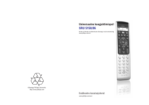 Kasutusjuhend Philips SRU5150 Kaugjuhtimispult