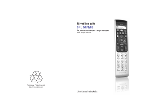 Rokasgrāmata Philips SRU5170 Tālvadības pults