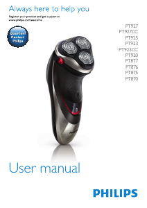 Hướng dẫn sử dụng Philips PT870 PowerTouch Máy cạo râu