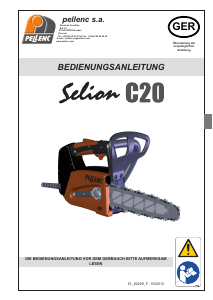 Bedienungsanleitung Pellenc Selion C20 Kettensäge