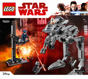 Brugsanvisning Lego set 75201 Star Wars Den Første Ordens AT-ST