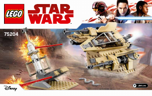 Instrukcja Lego set 75204 Star Wars Ścigacz piaskowy