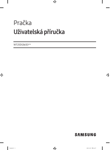 Manuál Samsung WF20DG8650BV Pračka