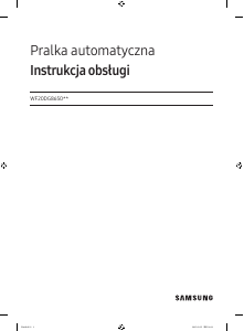 Instrukcja Samsung WF20DG8650BV Pralka