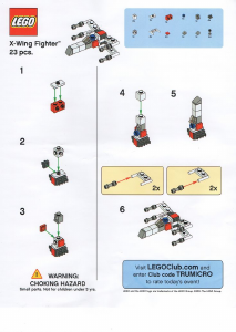 Manuale Lego set TRUXWING-1 Star Wars X-Wing