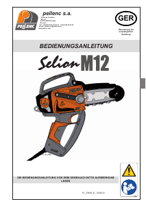 Bedienungsanleitung Pellenc Selion M12 Kettensäge