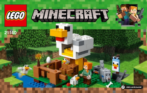 Bedienungsanleitung Lego set 21140 Minecraft Hühnerstall