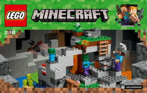 Kullanım kılavuzu Lego set 21141 Minecraft Zombi Mağarası