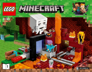 Mode d’emploi Lego set 21143 Minecraft Le portail du Nether