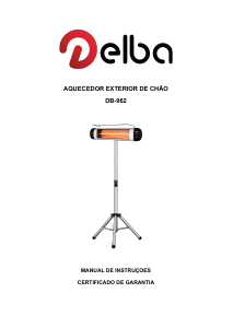 Manual Delba DB-962 Aquecedor de pátio