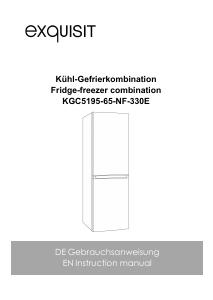Bruksanvisning Exquisit KGC5195-65-NF-330E Kyl-frys