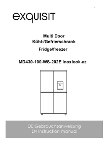 Manual Exquisit MD430-100-WS-202E Fridge-Freezer