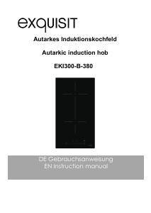 Bruksanvisning Exquisit EKI300-B-R-380 Häll