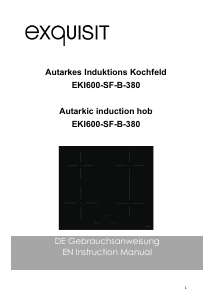 Bedienungsanleitung Exquisit EKI600-SF-B-R-380 Kochfeld