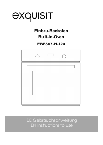 Bedienungsanleitung Exquisit EBE367-H-120 Backofen