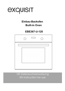 Bedienungsanleitung Exquisit EBE367-U-120 Backofen