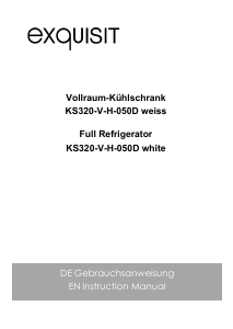 Bedienungsanleitung Exquisit KS320-V-H-050D Kühlschrank