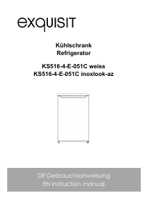 Bedienungsanleitung Exquisit KS516-4-E-051C Kühlschrank