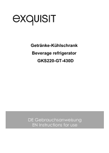 Bedienungsanleitung Exquisit GKS220-GT-430D Kühlschrank